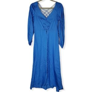 Free People NWT sz 6 Later Day Midi dress Blue